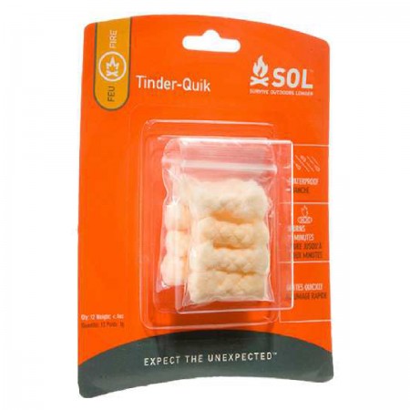 SOL Tinder Quik 12-Pack 防水引火棉12條 | 野外生火