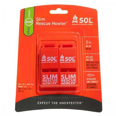 SOL Slim Rescue Howler Whistle 野外求生哨子 | 超薄設計 