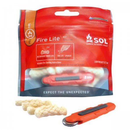SOL Fire Lite Kit 野外打火器連防水助燃套裝 | 野外生火工具