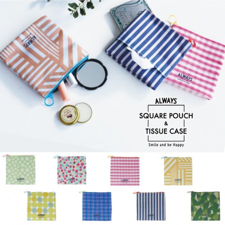 日本設計 ALWAYS Square Pouch 方形收納袋