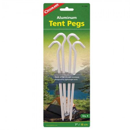 COGHLAN'S 7吋輕巧鋁質營釘(4件裝) 7" Aluminum Tent Pegs (4pcs/pack)