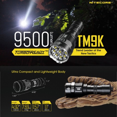 NITECORE TM9K 9800流明手電筒 Flashlight