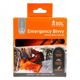 SOL Emergency Bivvy with Rescue Whistle & Tinder Cord 單人緊急睡袋 | 戶外防水保暖露宿袋 (附哨子及火種線) Sleeping Bag