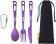 SilverAnt 純鈦西式刀叉匙3件套 (色彩版) Titanium 3-Piece Cutlery Set (Knife, Fork and Spoon) colorful style