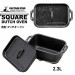 日本直送 | Captain Stag 長方形鑄鐵荷蘭煲 Square Shape Oven CAP 2.3L